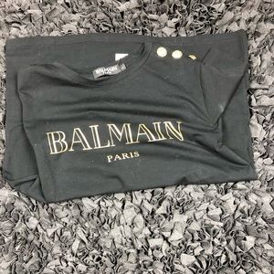 Authentic Balmain Black T Women Small